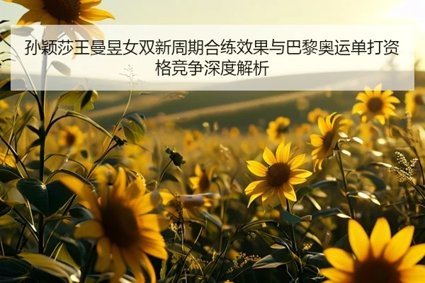 孙颖莎王曼昱女双新周期合练效果与巴黎奥运单打资格竞争深度解析